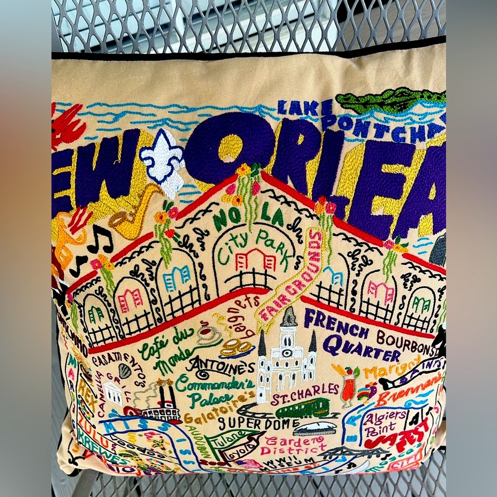 New Orleans pillow home decor
